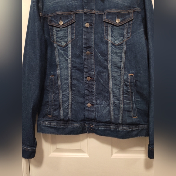 Men's Blue Denim Jacket by George - Picture 3 of 13
